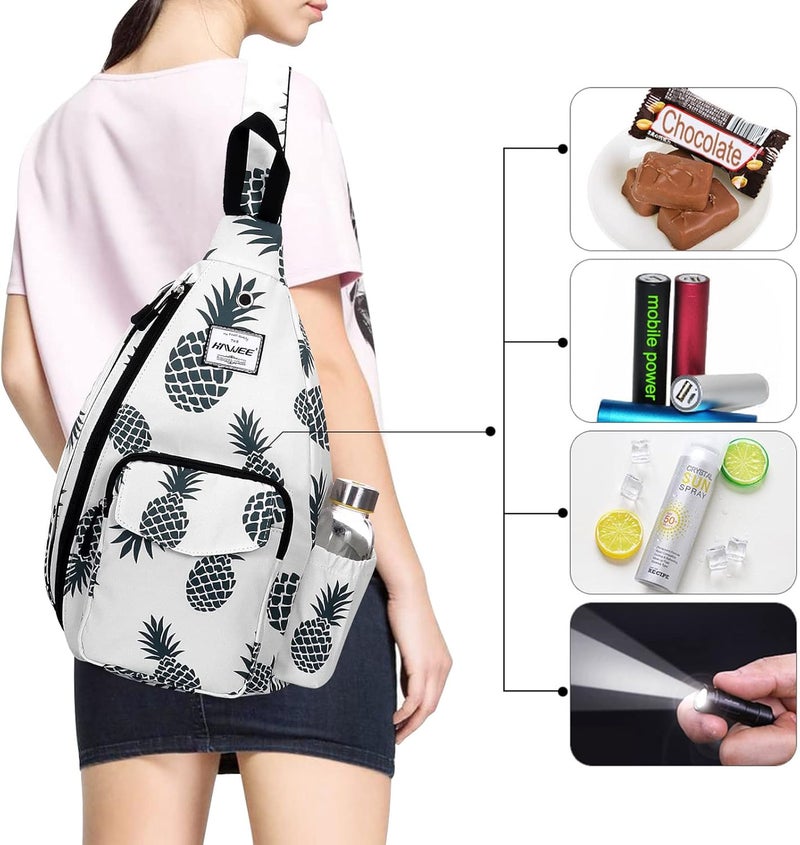 HAWEE Backpack Sling for Women Anti-Water Crossbody Bag Inclined Adjustable Pack | Casual, Adjustable Strap, Water Repellent, for Travel/Sport - Image 3